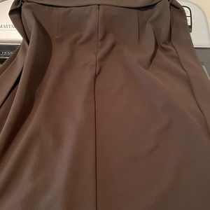 Worthington women brown shirt. It has belt of the same material.